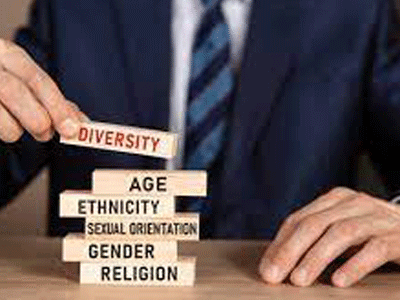 jenga building blocks hilighting word Diversity 